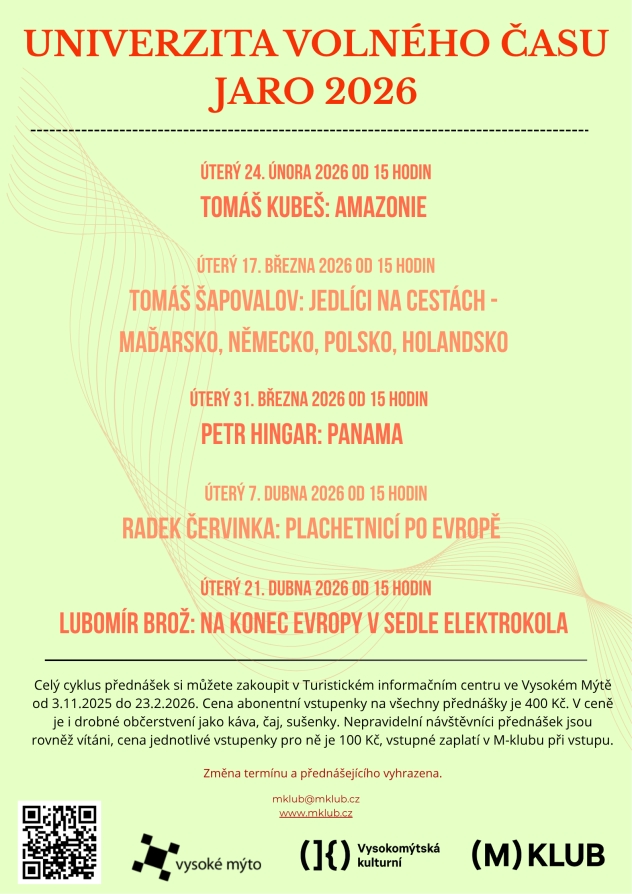 UVČ - Univerzita volného času jaro 2026